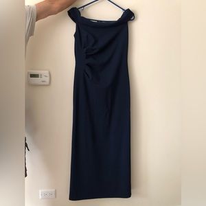 DB off the shoulder navy dress size 10 style AP2E205054